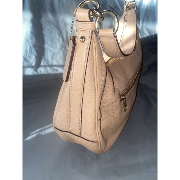 Coach Baguette Handbag Convertible Nude/Light Pink Leather - Picture 5 of 8